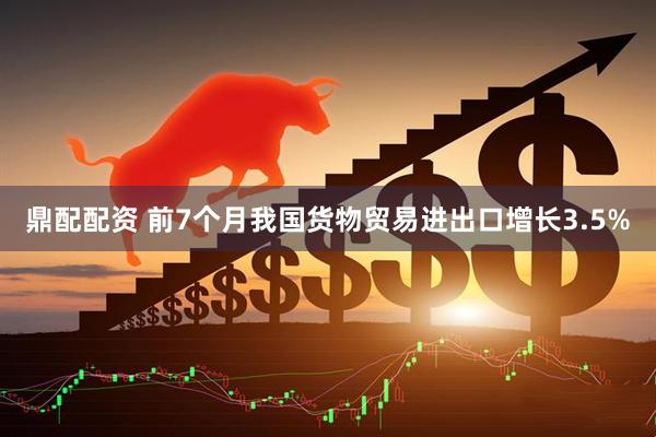 鼎配配资 前7个月我国货物贸易进出口增长3.5%